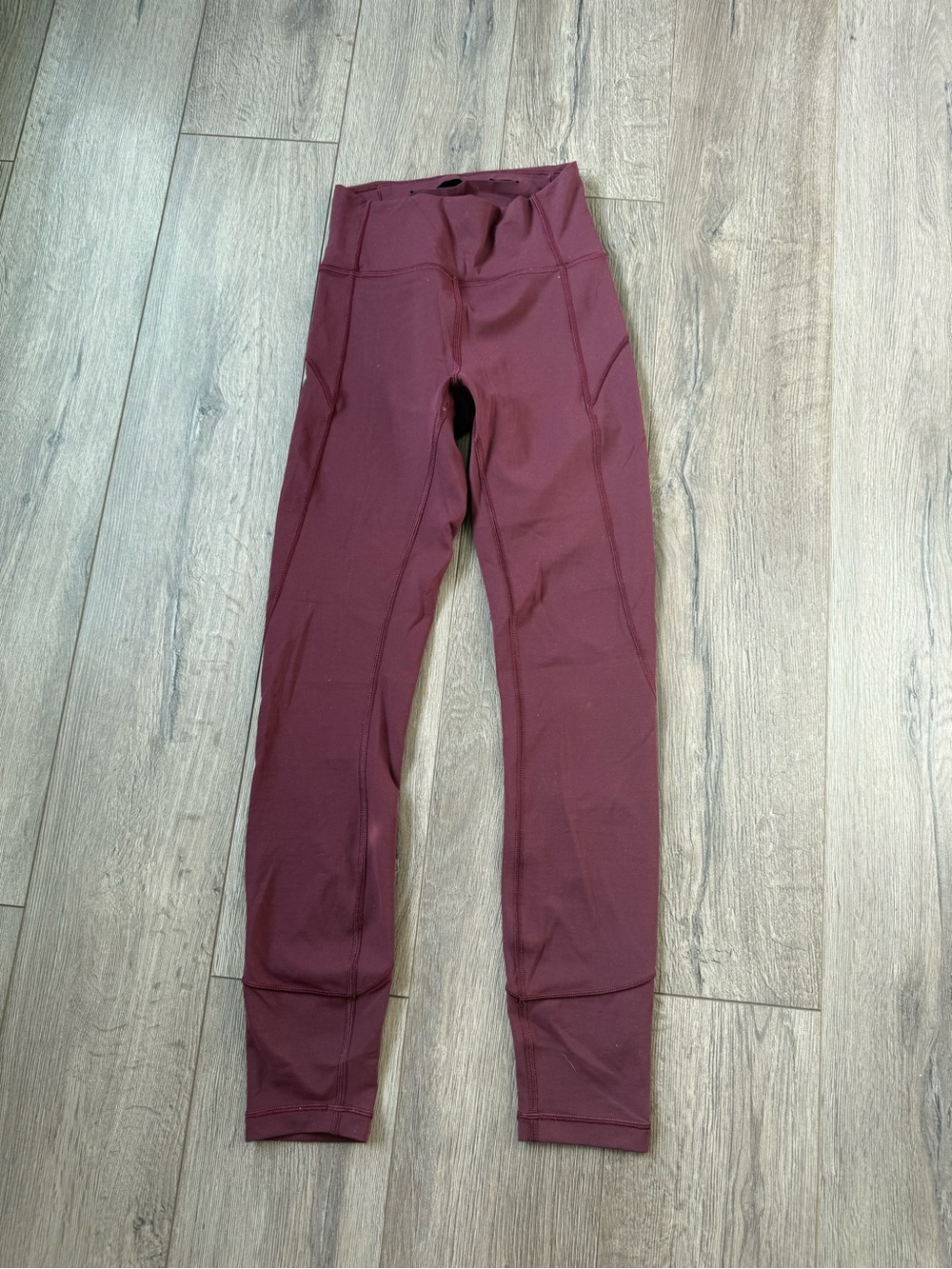 lululemon athletica Maroon High-Rise Leggings - size 2